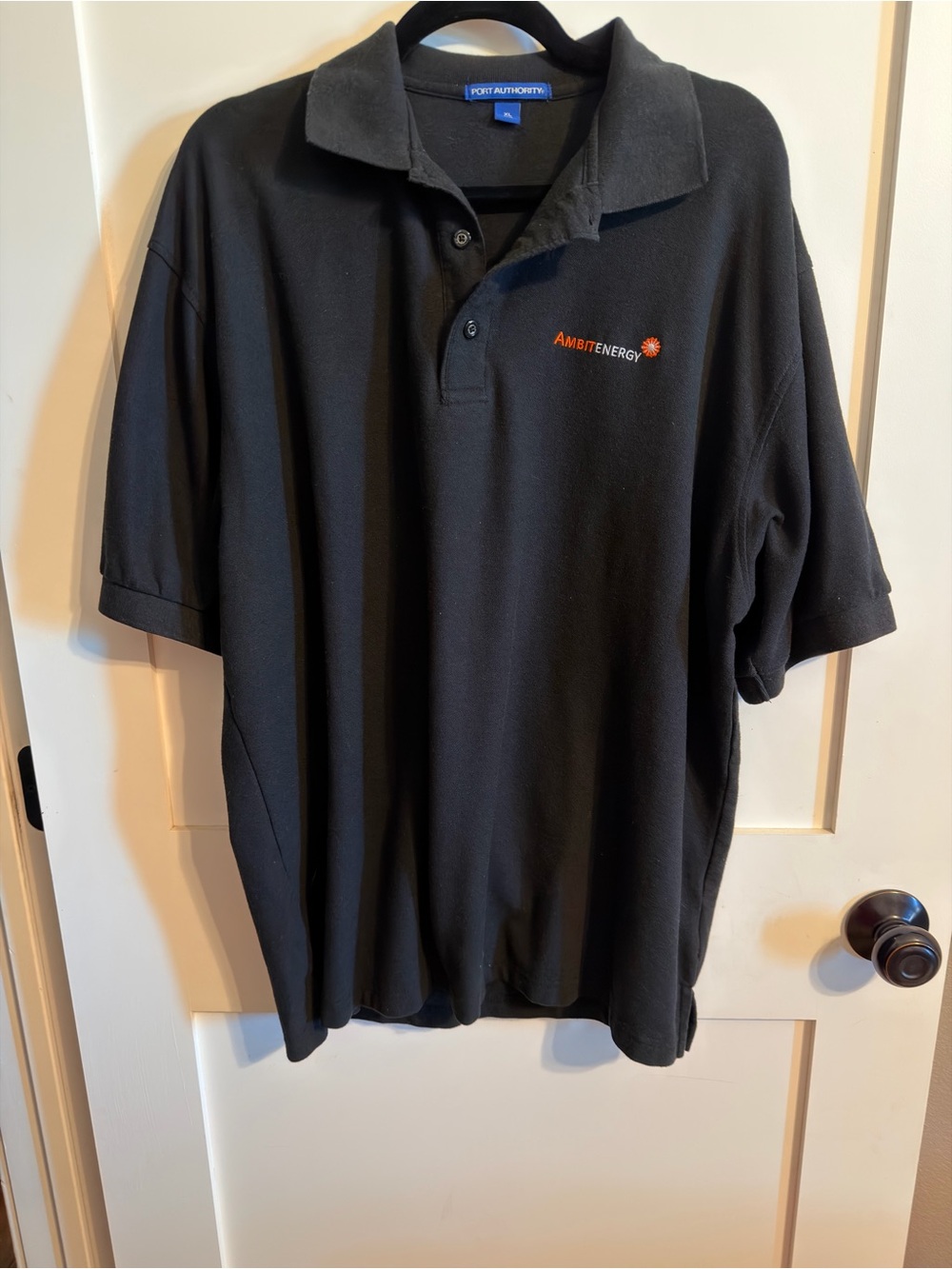 Port Authority Black Polo with AmbitEnergy Embroidered Logo